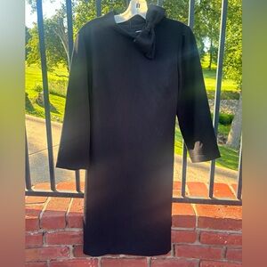 Eliza J black dress with bow